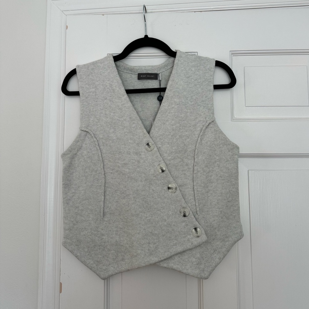 Mint velvet knit vest